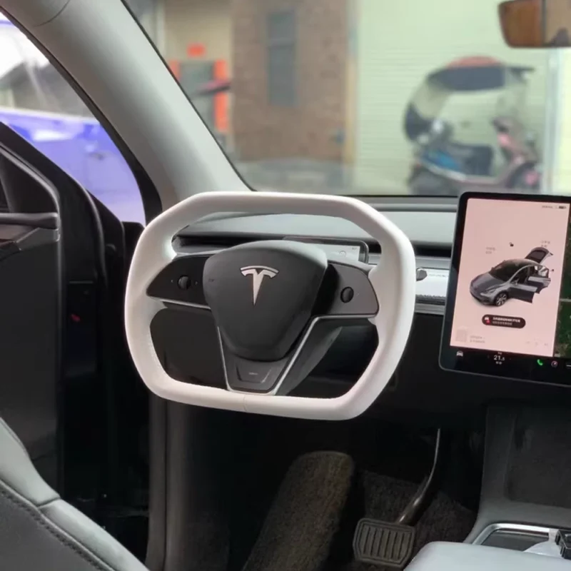 Model 3/Y Cybertruck Style Steering Wheel - Image 7