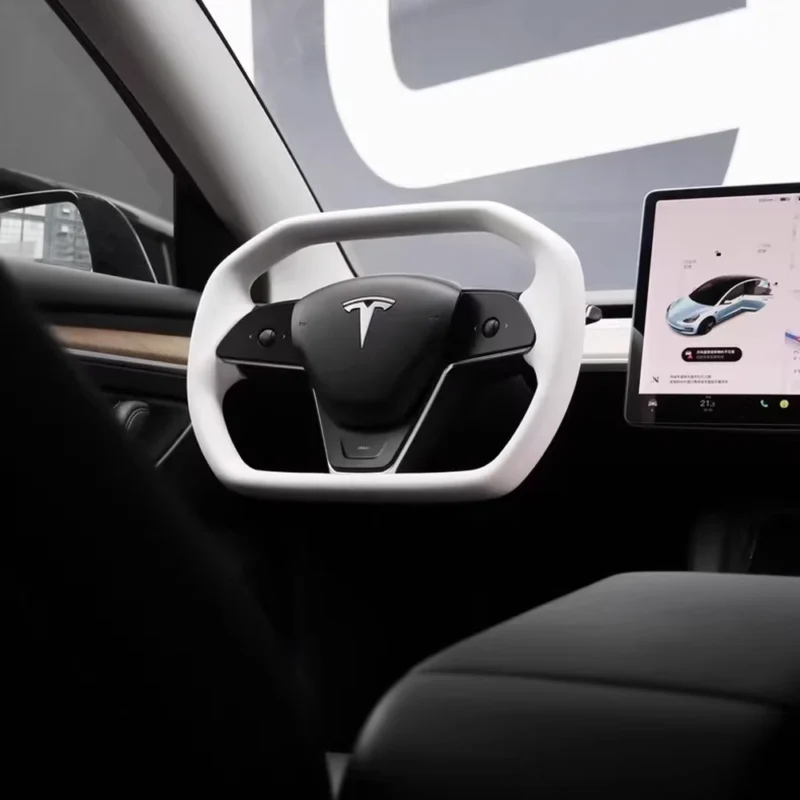 Model 3/Y Cybertruck Style Steering Wheel - Image 5